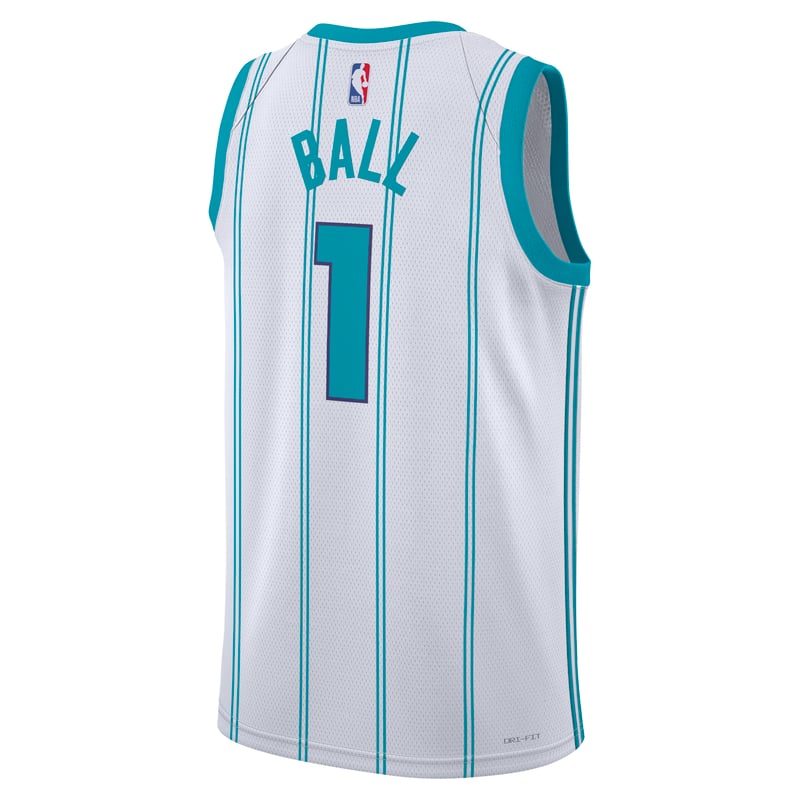 Nike Jordan Charlotte Hornets Association Edition Dri-FIT NBA Swingman LaMelo Ball DN2071-100 02