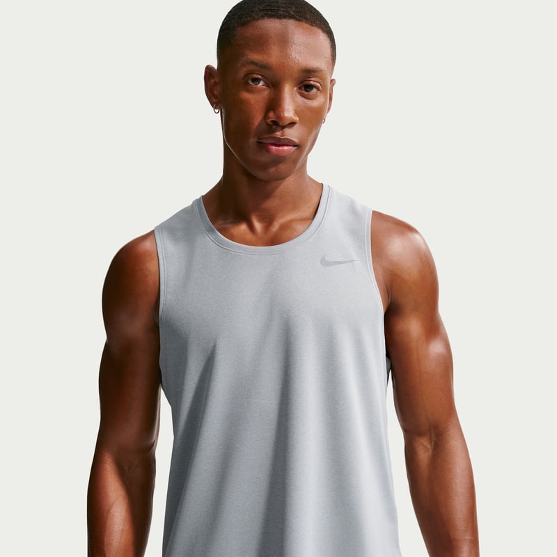 Nike Miler Dri-FIT Tanktop "Grey Fog & Particle Grey" | Heren | Hardlopen | 01 | SPORTSHOWROOM