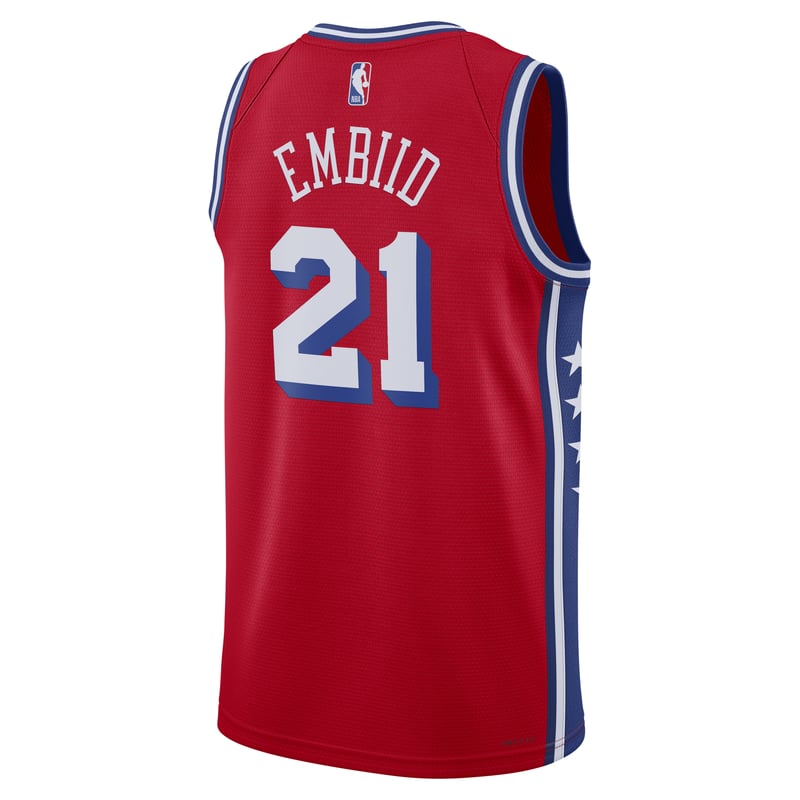 Nike Jordan Philadelphia 76ers Statement Edition Dri-FIT NBA Swingman Joel Embiid DO9539-658 02