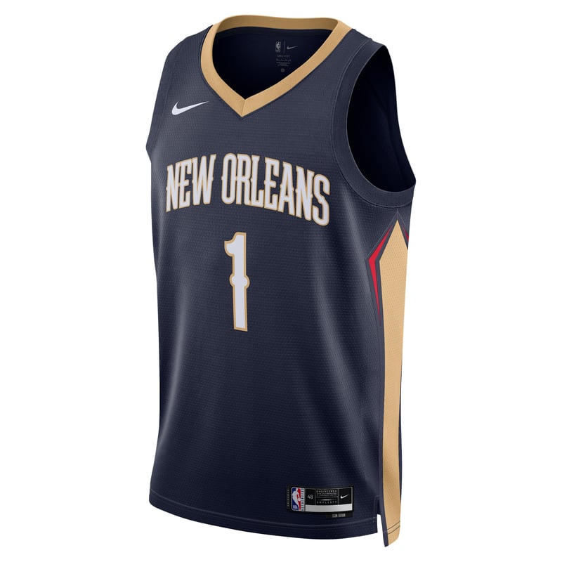 Nike New Orleans Pelicans Icon Edition Dri-FIT NBA Swingman Zion Williamson DN2014-419 01