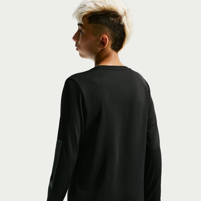 Camiseta Nike Miler Dri-FIT Long-Sleeve "Black" | Niños | | 02 | SPORTSHOWROOM