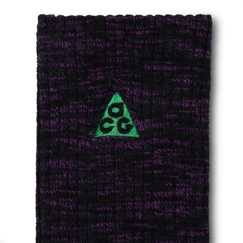 Nike ACG Everyday Cushioned Crew T-Shirt "Black & Vivid Purple" | Män & Kvinnor | | 04 | SPORTSHOWROOM