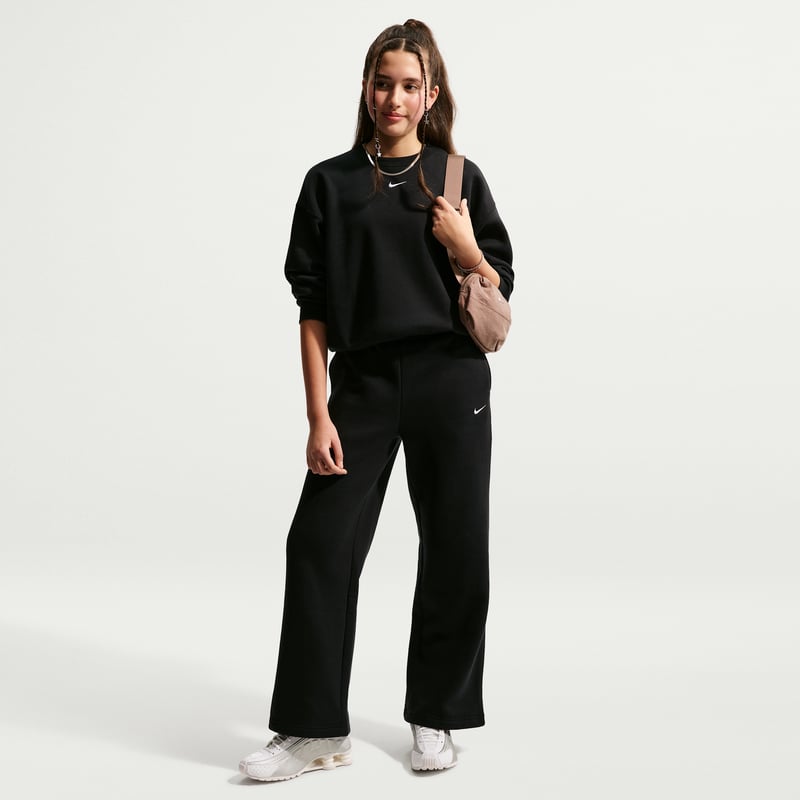 Hlace Nike Studio Fleece Open-Hem "Black & White" | Djeca | | 00 | SPORTSHOWROOM