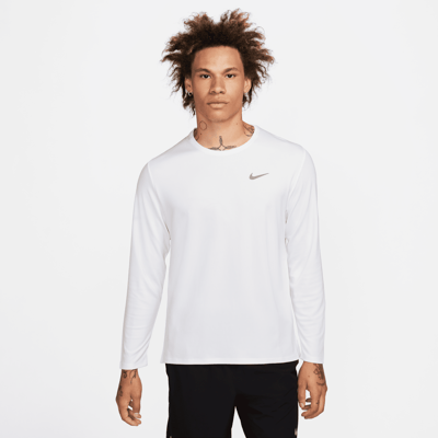 Camiseta Nike Miler Dri-FIT Long-Sleeve "White" | Hombre | Correr | 01 | SPORTSHOWROOM