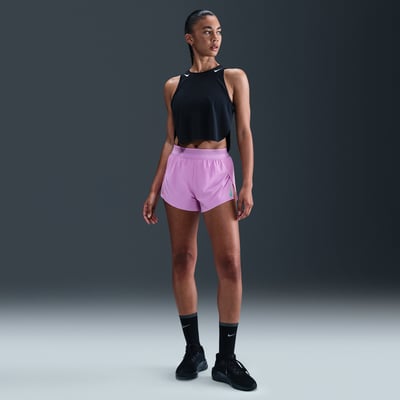 Nike AeroSwift "Faith Kipyegon" Dri-FIT ADV Mid-Rise 3" Brief-Lined Shorts "Vivid Purple" | Dames | Hardlopen | 01 | SPORTSHOWROOM
