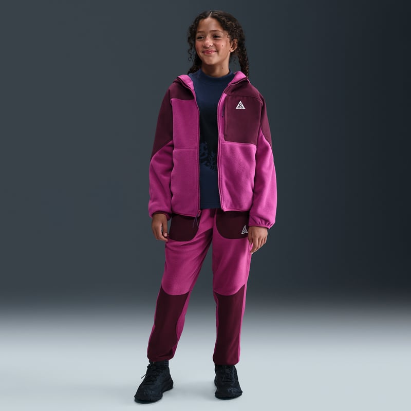 Nike ACG "Wolf Tree" Polartec Full-Zip Hettegenser "Cactus Flower & Bordeaux" | Barn | | 06 | SPORTSHOWROOM