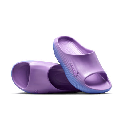 Обувки Nike ReactX Rejuven8 Slides "Bright Violet & Sapphire" | Жени | Sportstyle | 01 | SPORTSHOWROOM
