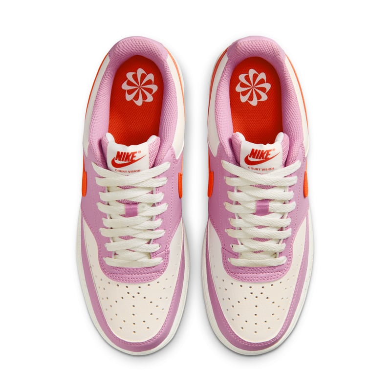 Nike Court Vision Low Next Nature sneakers "Light Magenta & Light Crimson" | Dames | Sportstyle | 04 | SPORTSHOWROOM