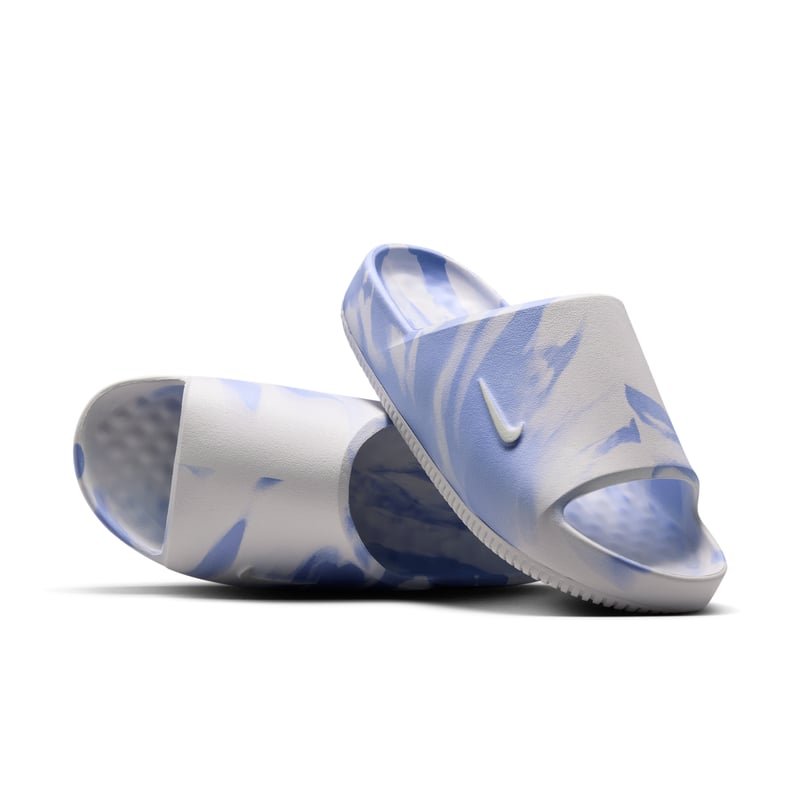 Nike Calm 2.0 Marbled Slide sneakers "Football Grey & Aluminium" | Dame | Sportstyle | 01 | SPORTSHOWROOM