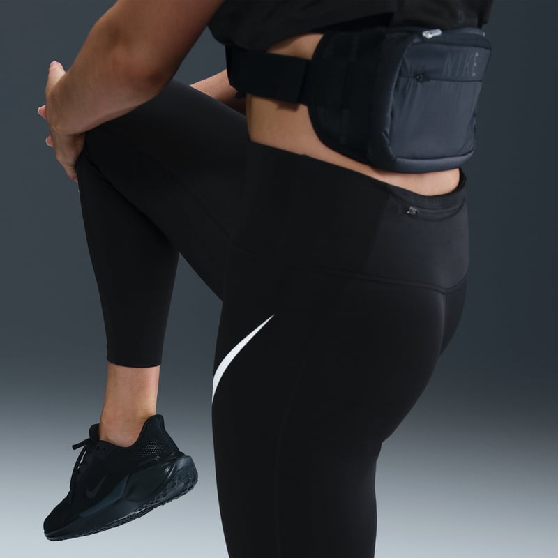 Pajkice Nike Tempo Swoosh Run High-Waisted 7/8 "Black" | Ženske | Tek | 03 | SPORTSHOWROOM