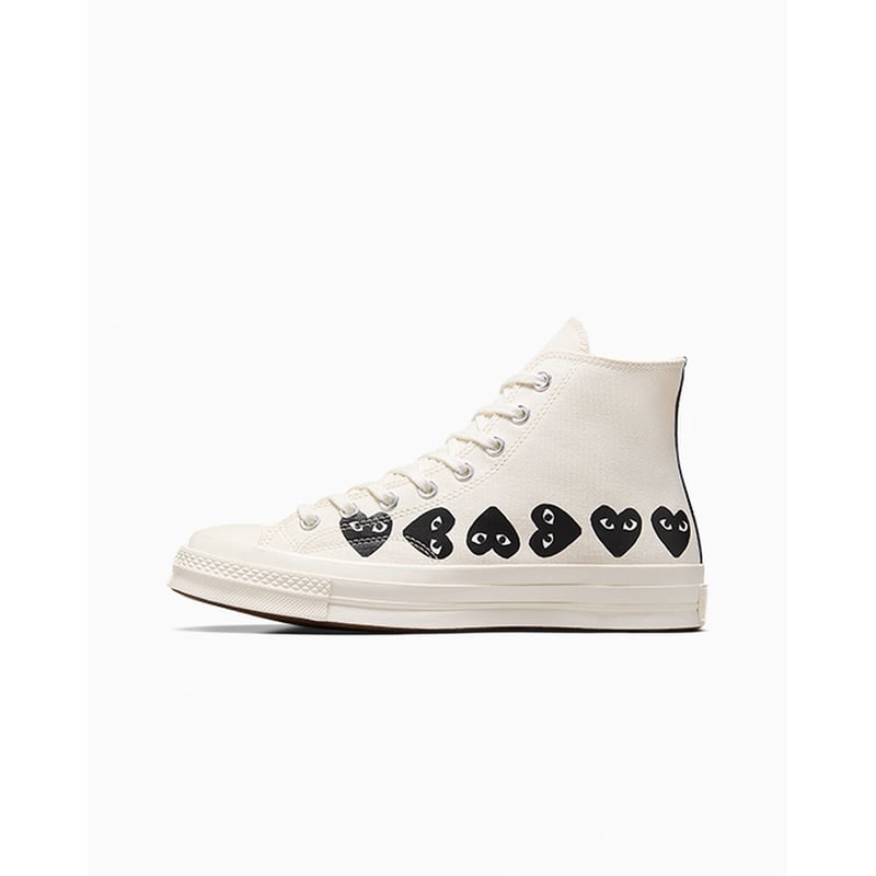 Converse Chuck 70 High x Comme des Garçons PLAY ‘Multi Heart’ A08148C 03