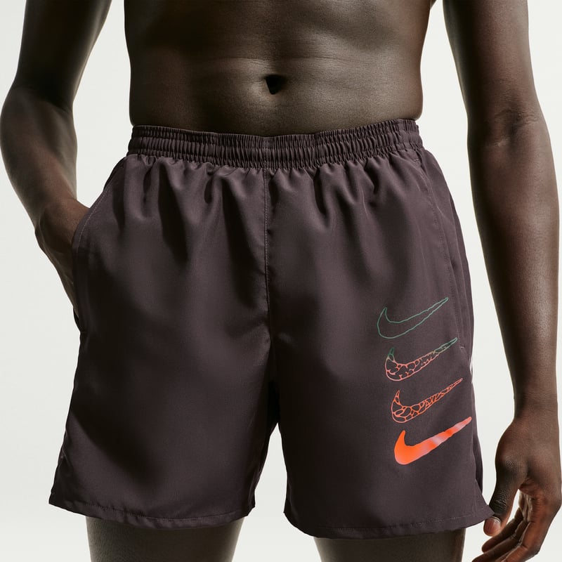 Pantalones cortos Nike Miler Dri-FIT 5" Brief-Lined Printed "Tar" | Hombre | Correr | 02 | SPORTSHOWROOM