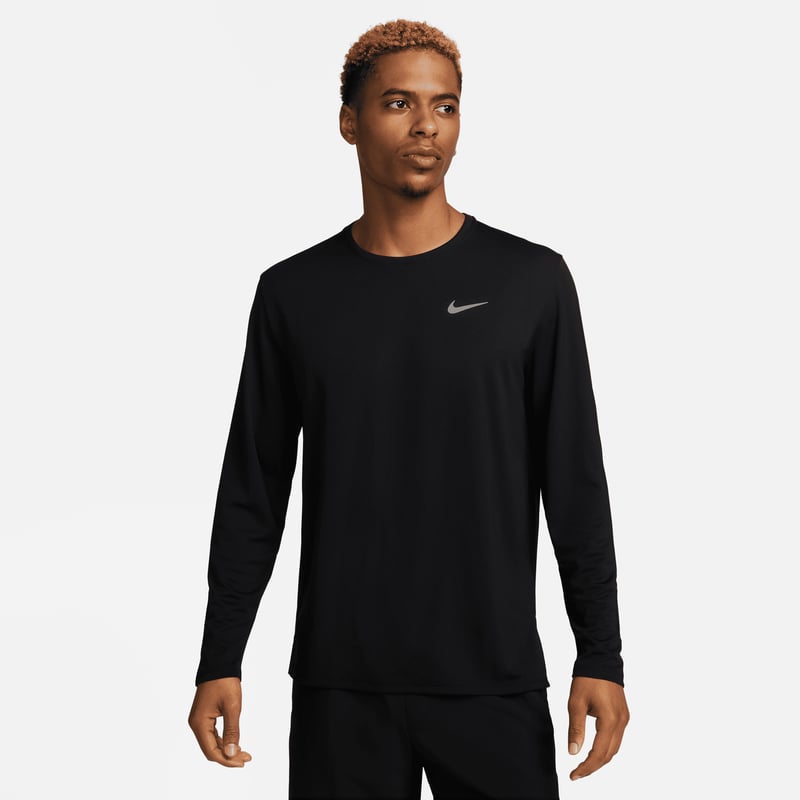 Nike Miler Dri-FIT Long-Sleeve Shirt "Black" | Heren | Hardlopen | 01 | SPORTSHOWROOM