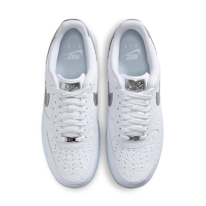 Nike Air Force 1 '07 Crocodile Sneaker "White & Blue Tint" | Herren | Sportstyle | 04 | SPORTSHOWROOM