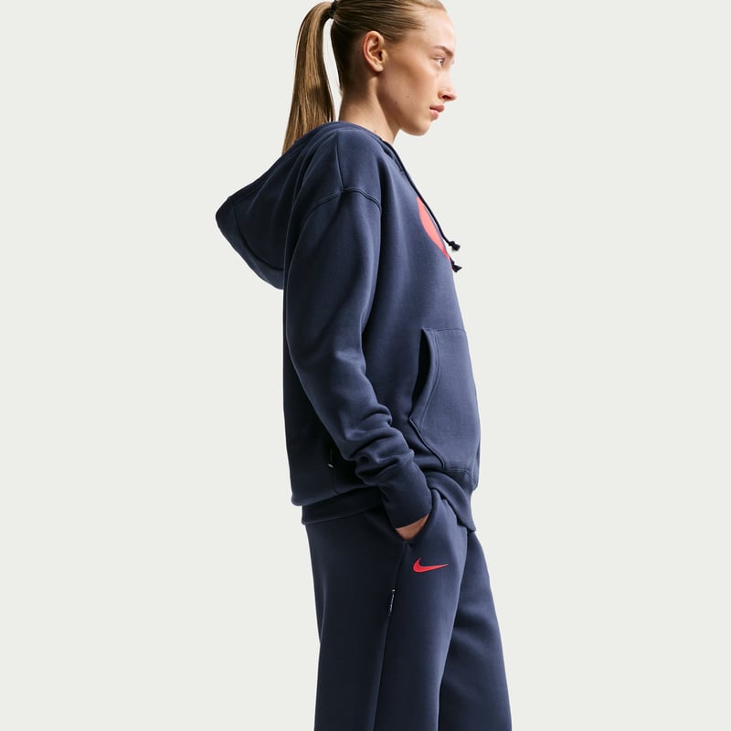 Nike Caitlin Clark Phoenix Fleece Hose "Midnight Navy & University Red" | Damen | Sportstyle & Basketball | 05 | SPORTSHOWROOM