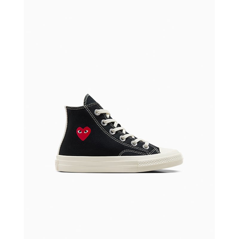 Converse Chuck 70 High x Comme des Garçons PLAY ‘Single Heart’ A08802C 01