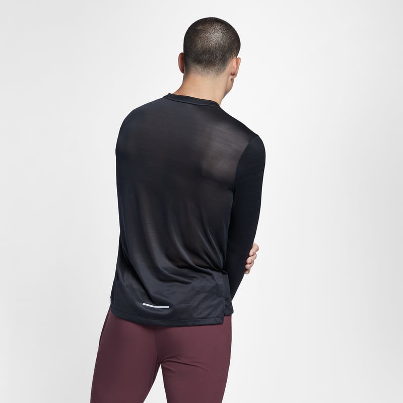 Nike Miler Dri-FIT Long-Sleeve Shirt "Black" | Men | Running | 04 | SPORTSHOWROOM