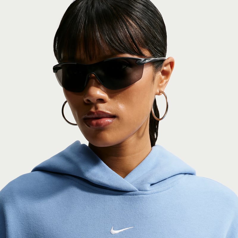 Nike Studio Fleece Medium Weight Oversized Pullover Hettegenser "Work Blue & Sail" | Dame | | 02 | SPORTSHOWROOM