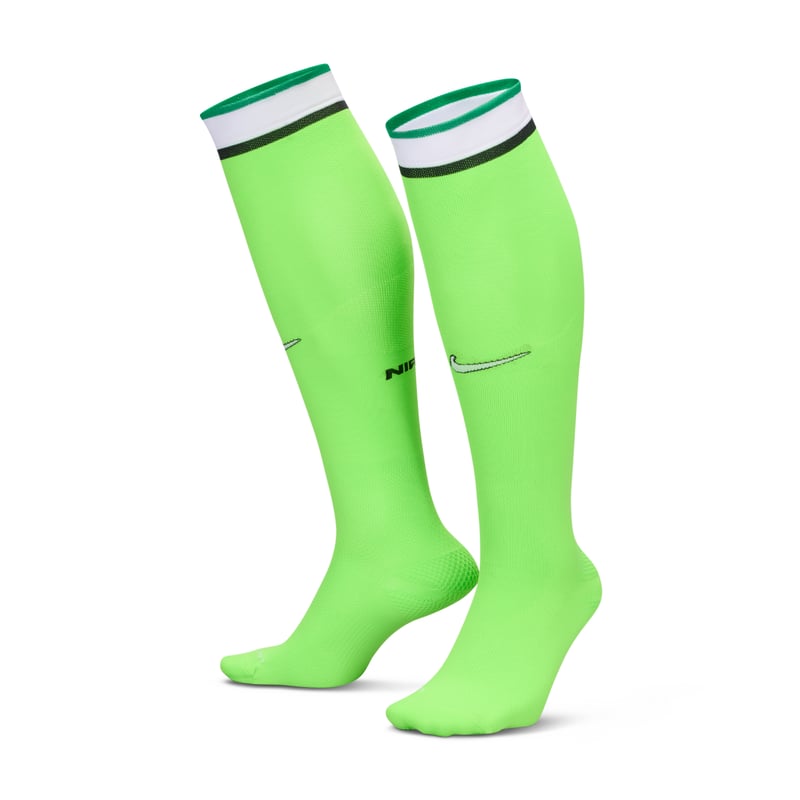 Nogavice Nike Nigeria VaporFast Home Nike Dri-FIT ADV "Electric Green" | Moški & Ženske | Tek & Nogomet | 01 | SPORTSHOWROOM
