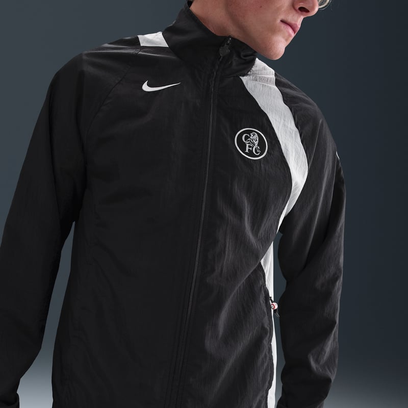 Nike Chelsea F.C. Total 90 Jacket "Black & Field Silver" | Men | Football | 03 | SPORTSHOWROOM