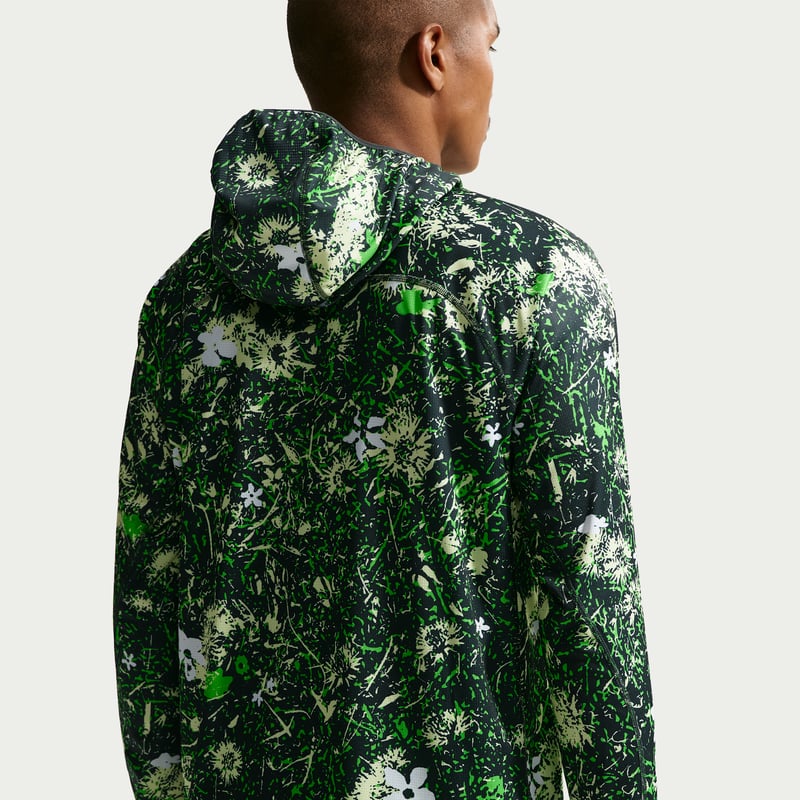Nike ACG "Solar Chase" Dri-FIT UV Protection Hooded Top "Mean Green & Black Spruce" | Men | Outdoor | 02 | SPORTSHOWROOM