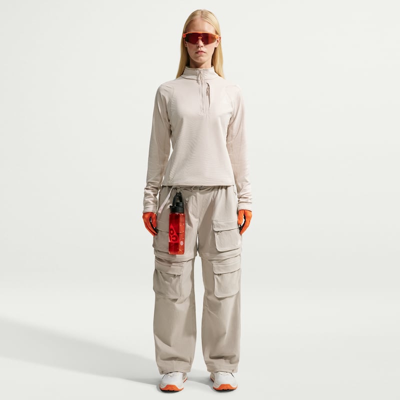 Haut Nike ACG "Wolf Grid" Therma-FIT 1/2-Zip "Light Orewood Brown & Cream II" | Femme | Randonnée | 04 | SPORTSHOWROOM