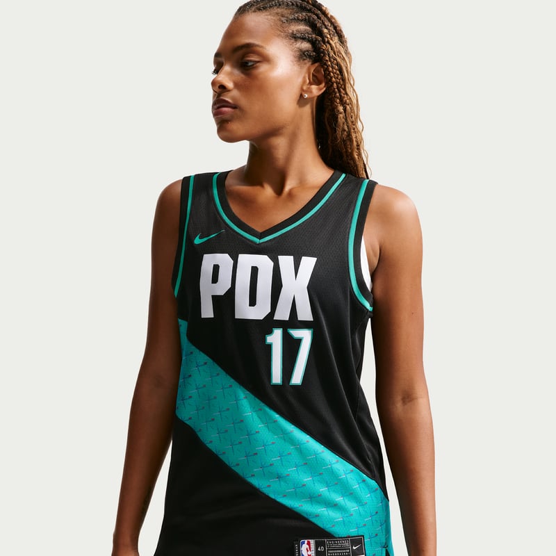 Nike Shaedon Sharpe Portland Trail Blazers City Edition NBA Swingman Shirt "Black" | Men | SportStyle | 02 | SPORTSHOWROOM