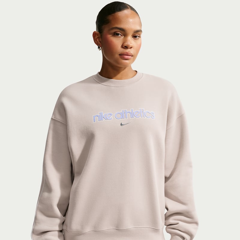 Nike Studio Fleece Medium Weight Oversized Crew Genser "Cream II" | Dame | | 00 | SPORTSHOWROOM