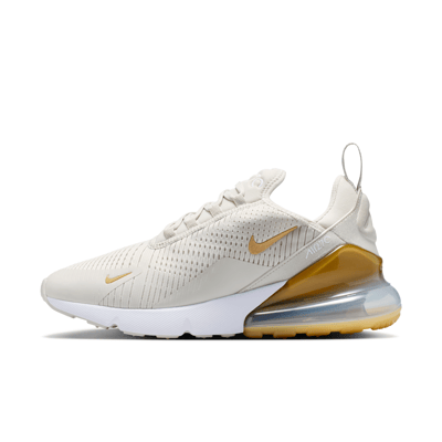 Superge Nike Air Max 270 "Light Bone & Metallic Gold" | Ženske | Sportstyle | 01 | SPORTSHOWROOM