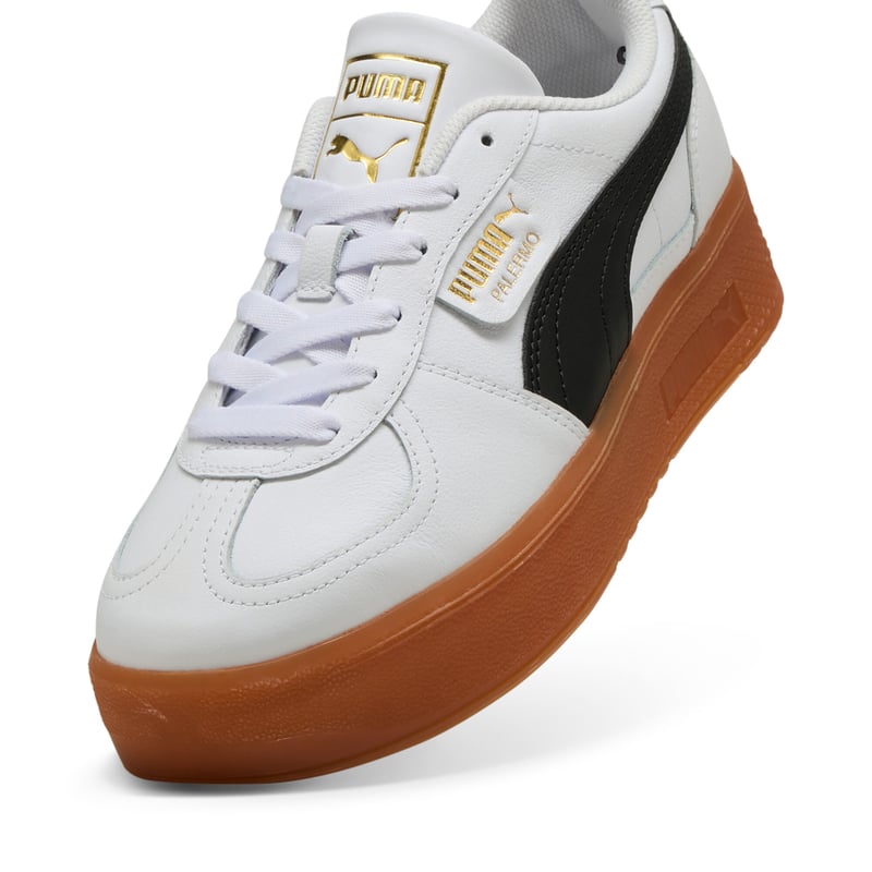 【PUMA】★大人気★Palermo Elevata Wns Warm White Puma Palermo Elevata Goddess WMNS White / Paleplum - Mar