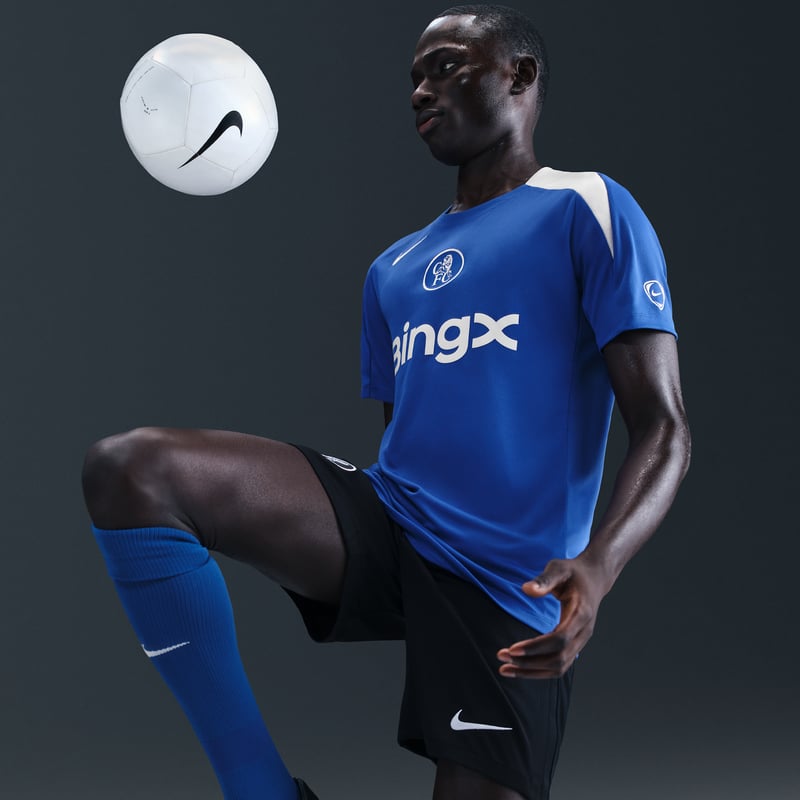 Nike Chelsea F.C. Strike Third Dri-FIT Total 90 Shirt "Game Royal & Field Silver" | Men | Football | 03 | SPORTSHOWROOM