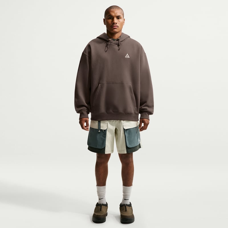 Nike ACG "Tuff Fleece" Pullover Huvtroja "Ironstone & Mink Brown" | Män | | 04 | SPORTSHOWROOM