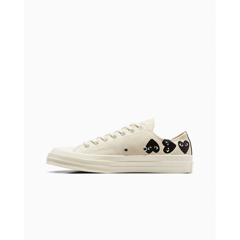 Converse Chuck 70 Low x Comme des Garçons PLAY ‘Multi Heart’ A08150C 03