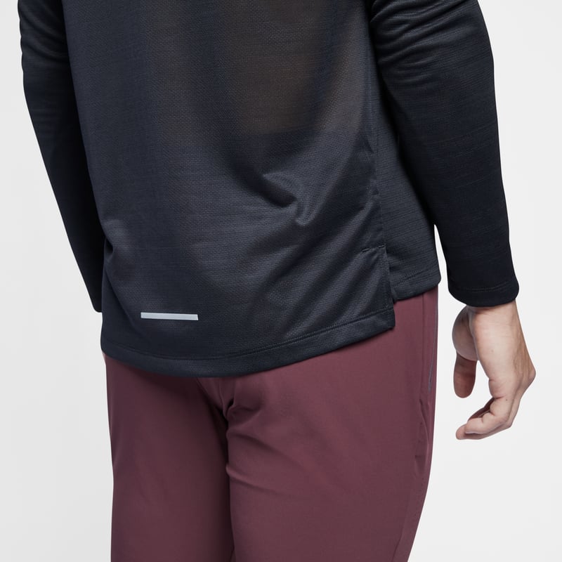Nike Miler Dri-FIT Long-Sleeve Shirt "Black" | Men | Running | 06 | SPORTSHOWROOM