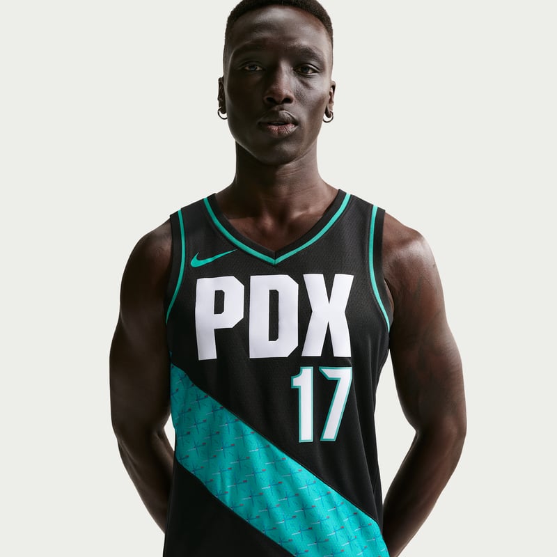 Nike Shaedon Sharpe Portland Trail Blazers City Edition NBA Swingman Shirt "Black" | Men | SportStyle | 03 | SPORTSHOWROOM