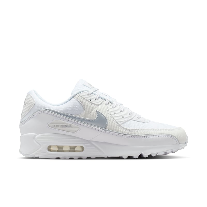 Nike Air Max 90 Premium sneakers "White & Metallic Silver" | Heren | Sportstyle | 03 | SPORTSHOWROOM