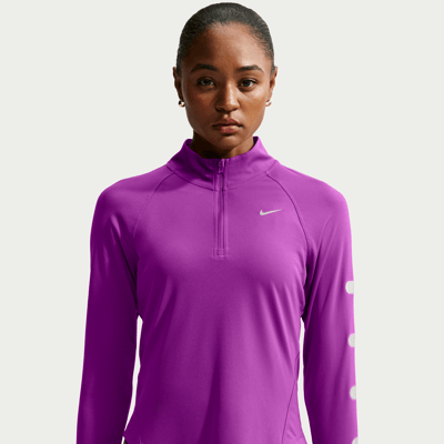 Haut Nike Tempo Flash Dri-FIT 1/2-Zip "Bold Berry" | Femme | Course à pied | 01 | SPORTSHOWROOM