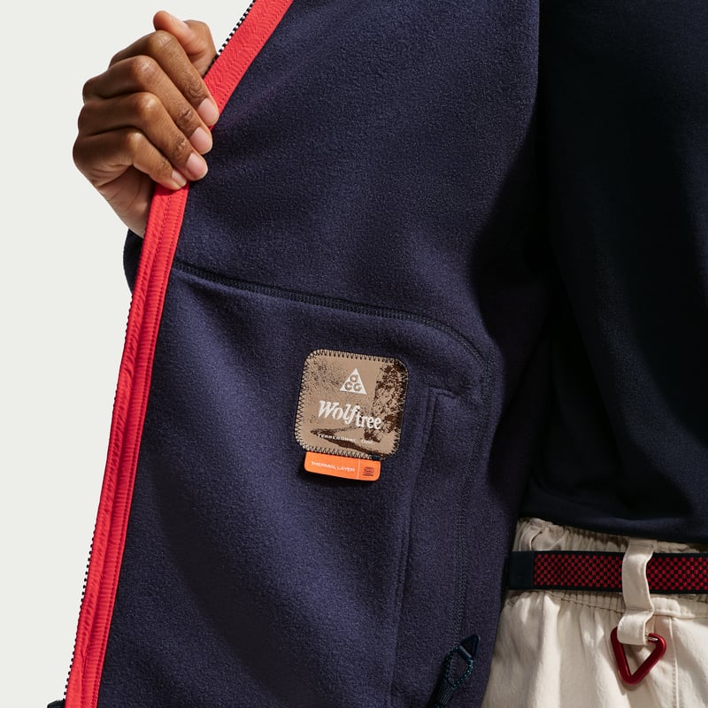 Nike ACG x United States Olympic Team Full-Zip Jakke "Obsidian & Chile Red" | Dame | | 06 | SPORTSHOWROOM