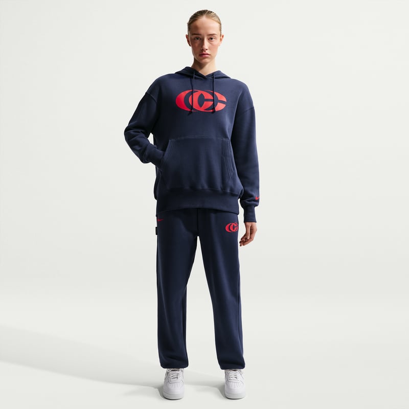 Nike Caitlin Clark Phoenix Fleece Pullover Hoodie "Midnight Navy & University Red" | Damen | Sportstyle & Basketball | 06 | SPORTSHOWROOM