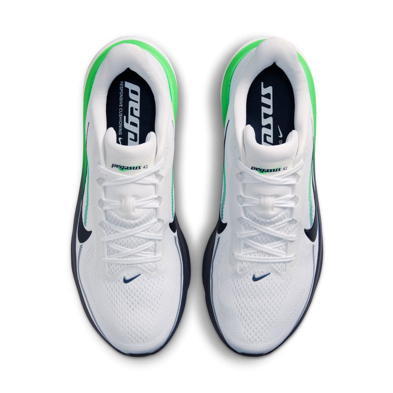 Nike Pegasus 42 runners "White & Green Spark" | Men | Running | 04 | SPORTSHOWROOM