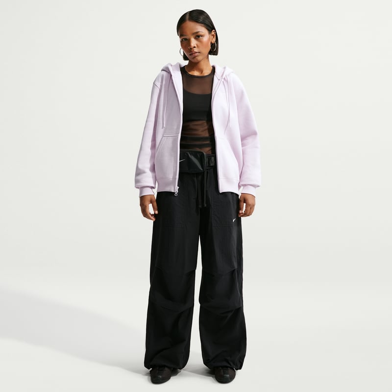 Nike Studio Fleece Medium Weight Full-Zip Hettegenser "Bleached Lilac & Sail" | Dame | | 03 | SPORTSHOWROOM