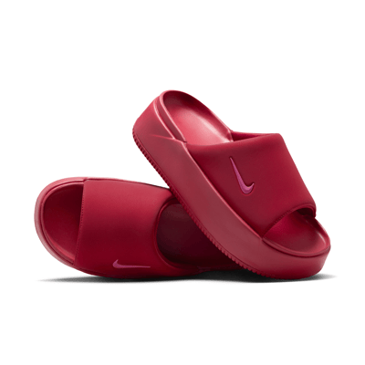 Nike Calm Elevation Slide Sneaker "Team Crimson & Peony" | Damen | Sportstyle | 01 | SPORTSHOWROOM