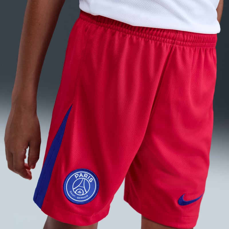 Nike PSG 2025/26 Stadium Third Dri-FIT Total 90 Replica Shorts "Global Red & Hyper Royal" | Kids | SportStyle | 02 | SPORTSHOWROOM