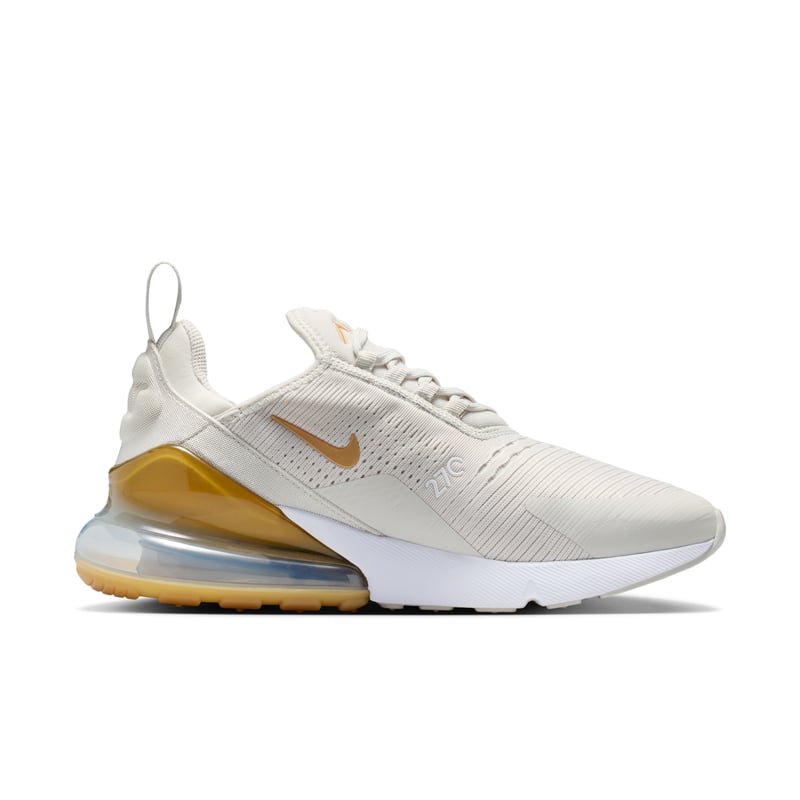 Baskets Nike Air Max 270 "Light Bone & Metallic Gold" | Femme | Sportstyle | 03 | SPORTSHOWROOM