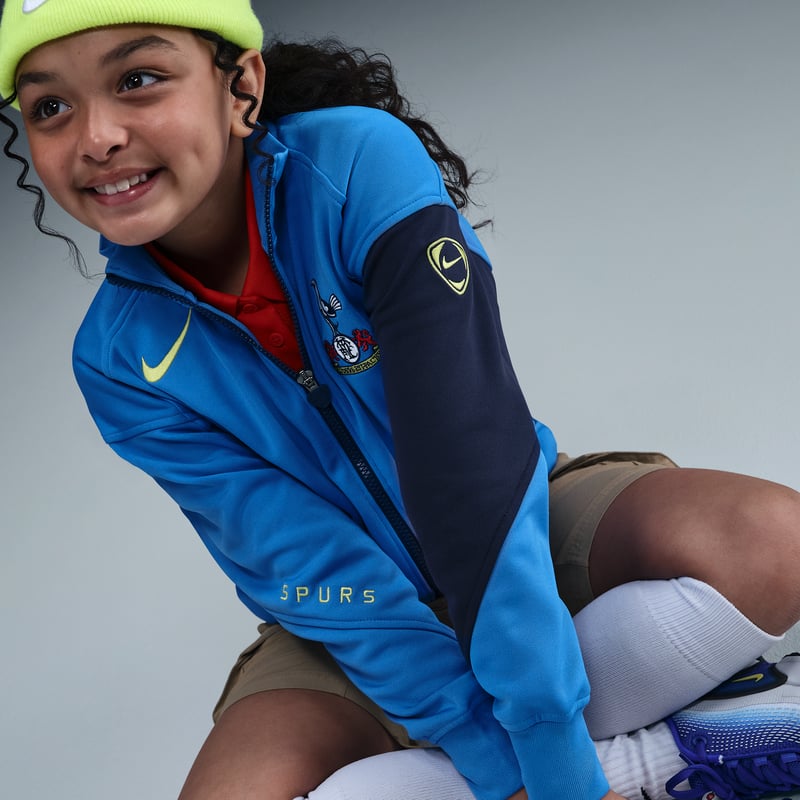 Nike Tottenham Hotspur Academy Pro Third Dri-FIT Total 90 Anthem Jacket "Pacific Blue & Dynamic Yellow" | Kids | Football | 03 | SPORTSHOWROOM