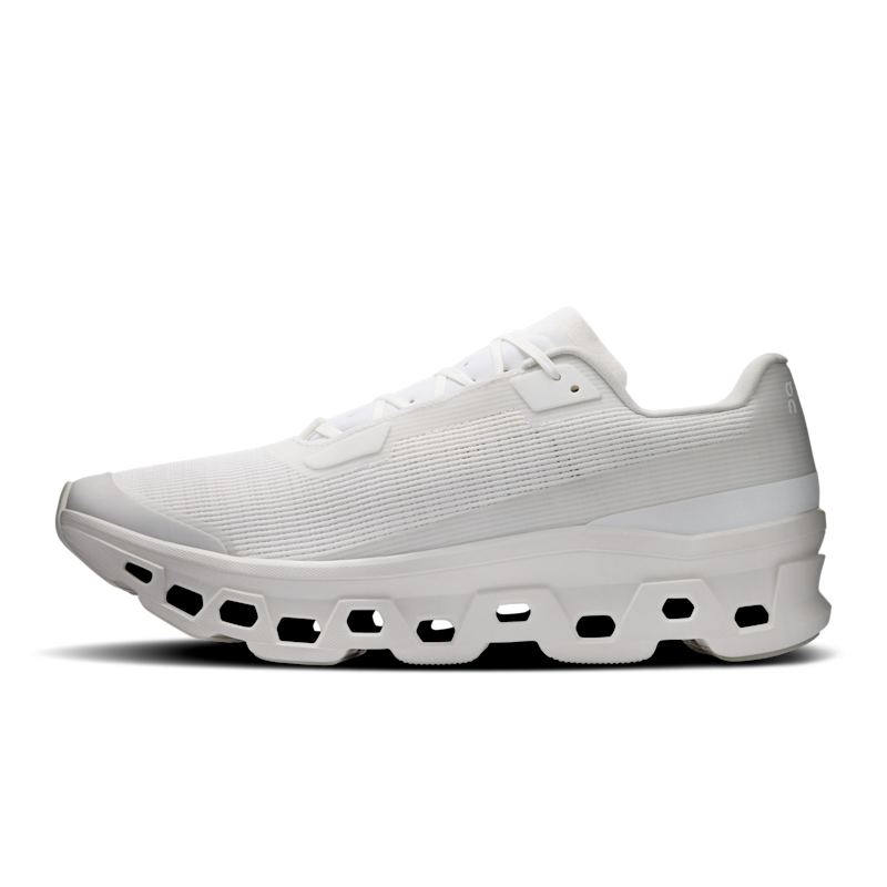 Scarpe da running On Cloudmonster Void "Triple White" | Uomo | Corsa | 04 | SPORTSHOWROOM