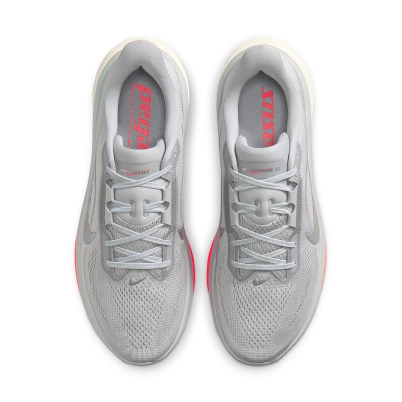 Nike Pegasus 42 running shoes "Wolf Grey & Flash Crimson" | Men | Running | 04 | SPORTSHOWROOM