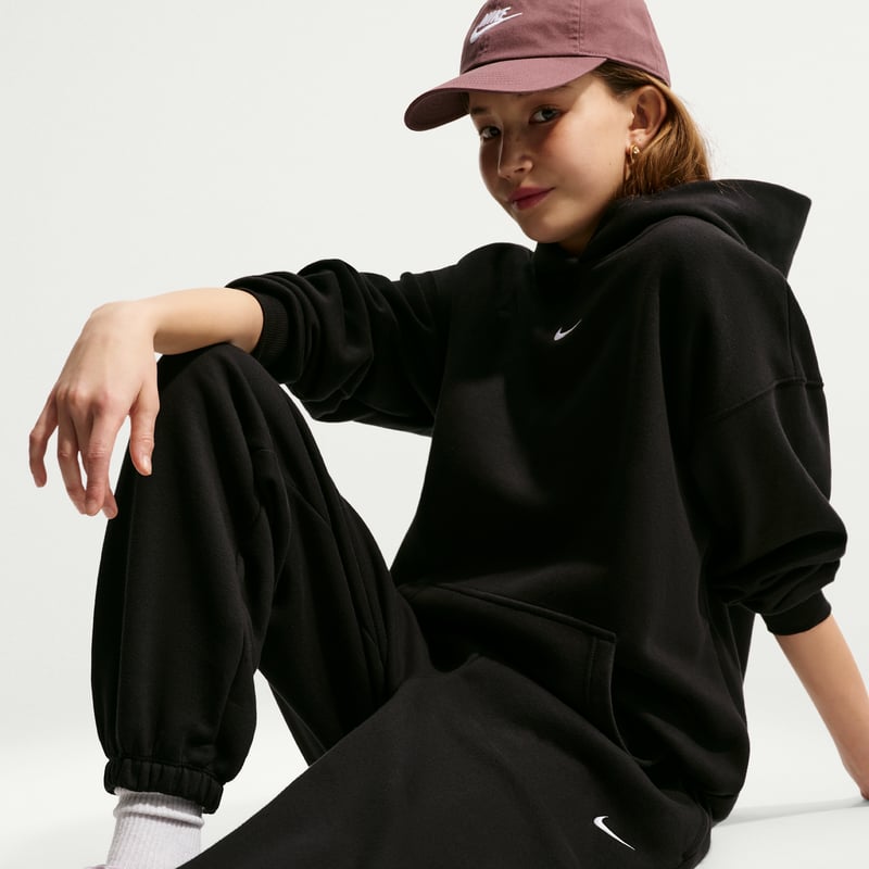 Nike Studio Fleece Loose Bukse "Black & White" | Barn | | 03 | SPORTSHOWROOM