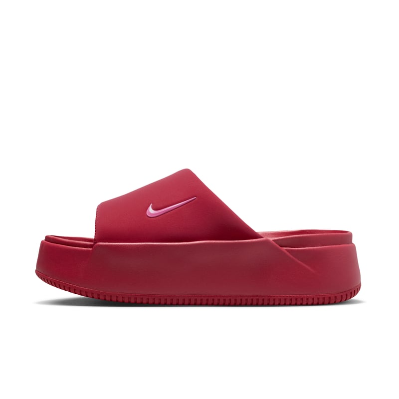 Nike Calm Elevation Slide sneakers "Team Crimson & Peony" | Dames | Sportstyle | 02 | SPORTSHOWROOM