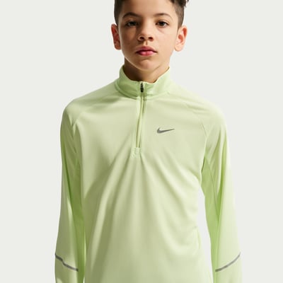 Top Nike Miler Dri-FIT 1/2-Zip "Light Liquid Lime" | Niños | | 01 | SPORTSHOWROOM